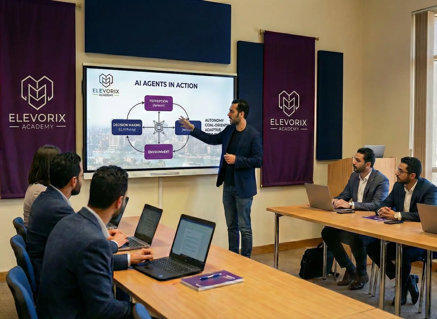 Students learning...